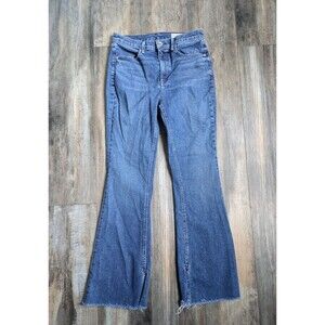 Rag & Bone Bella Flare Jeans in Lau Wash High Waist Split Hem Women's 26